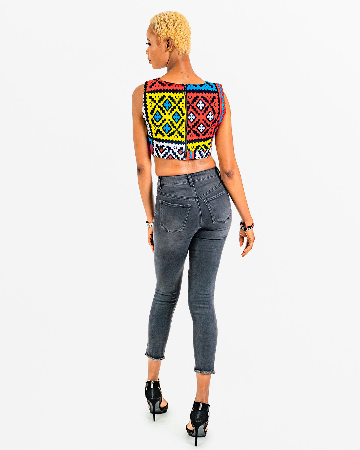 Dancing Skirt With Frills & Crop Top - Customizable (Fabric Pick Only)