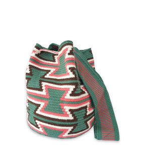Green Jalia Wayuu Bag