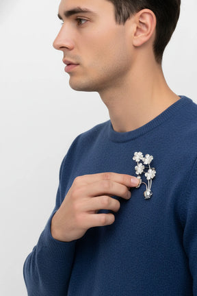 Floral Bouquet Ladybug Brooch