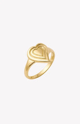 Emanate Love Signet Heart  Ring