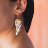 Opal Wonder Earrings (Small, Gold)