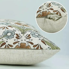 Beautiful Hand-Block Printed Viscose Linen Cushion Cover - Vanshika