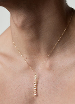 Out Of Office Charm Silver Necklace