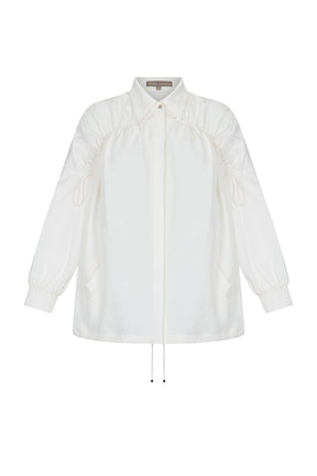 Ailani Linen Blend Jacket | Off White