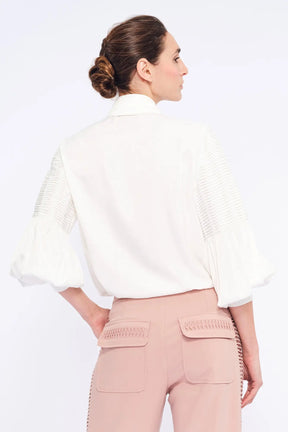 Tilsa Artisan Detail Blouse | Off White