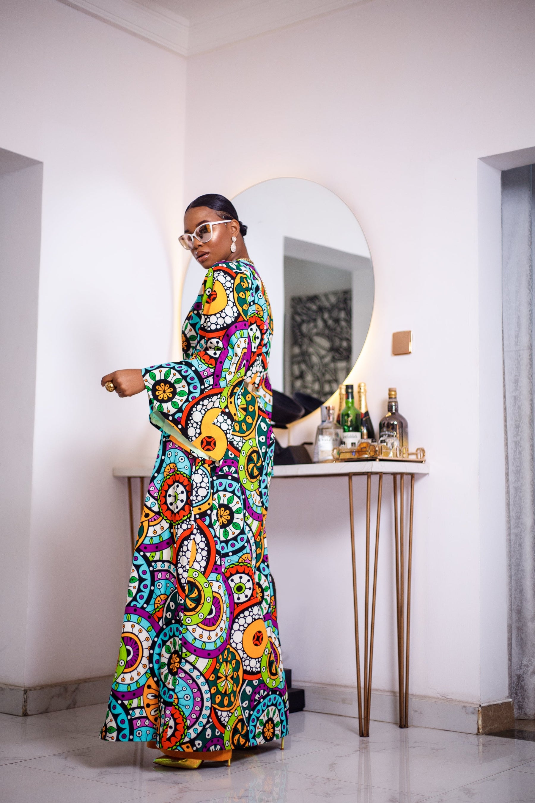 Ugolo African Ankara Print Kimono