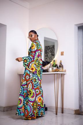 Ugolo African Ankara Print Kimono