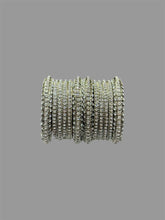 Brilliant Silver Rhinestone Bangle Set