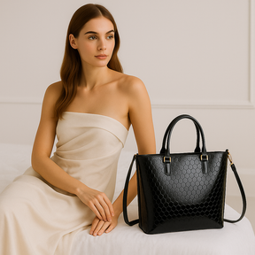 Rossario George Signature Honey Handbag - Black