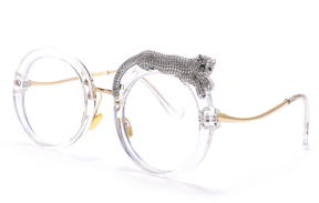 Leopard Round Frame Sunglasses
