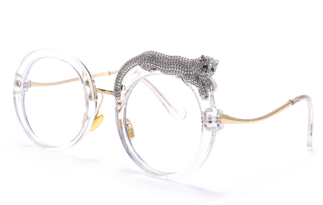 Leopard Round Frame Sunglasses
