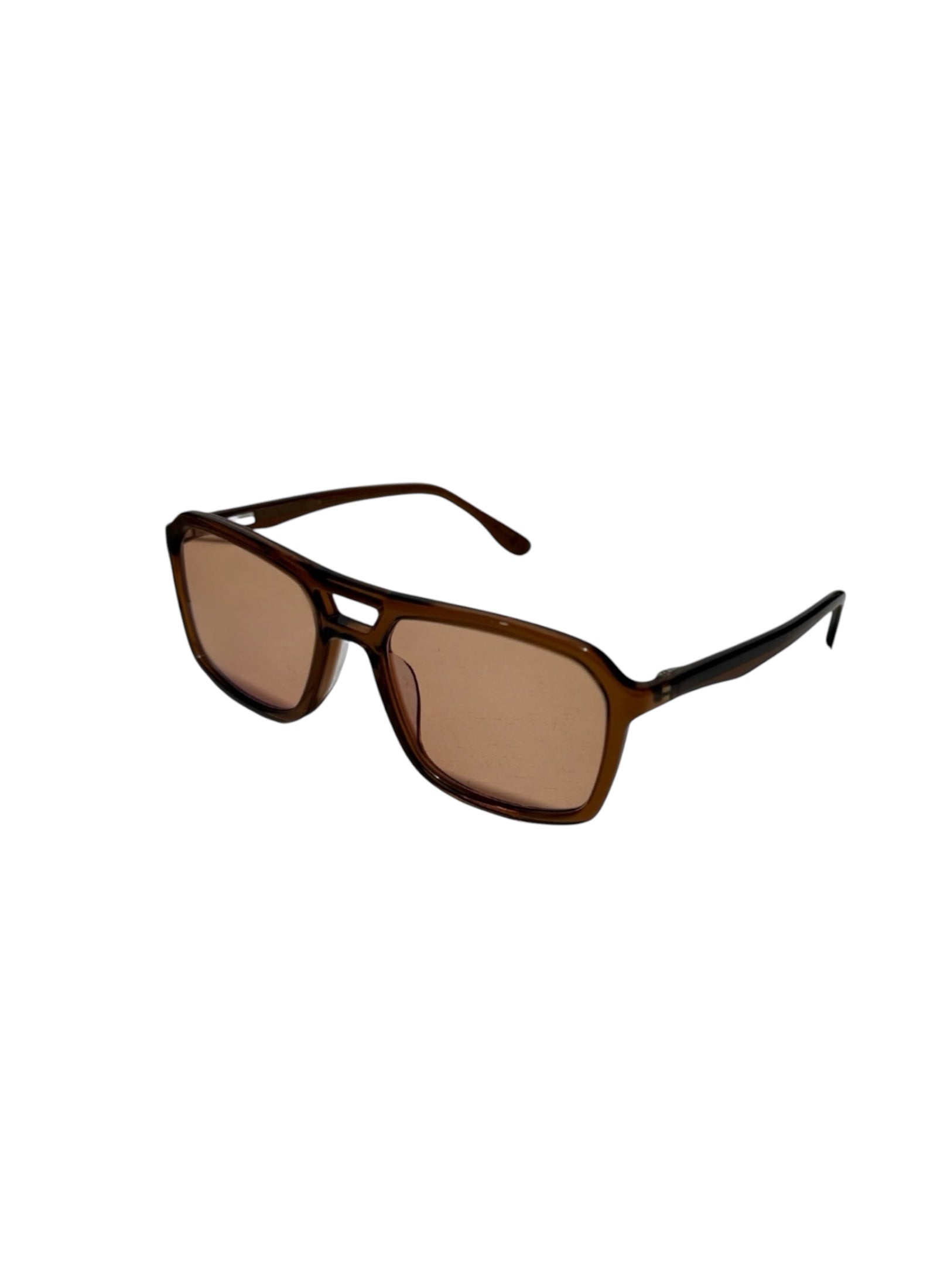 Whipped Fudge rectangular brown 56mm sunglasses
