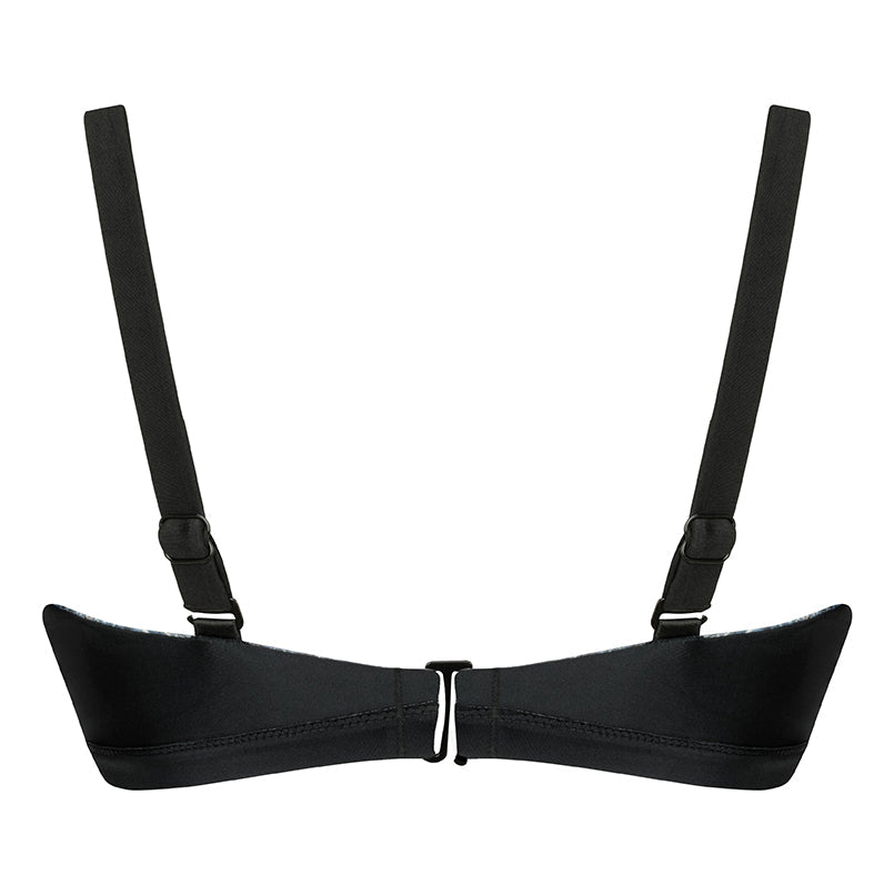 Curvy Kate Swim & Tonic Reversible Triangle Bikini Top Black/Snake