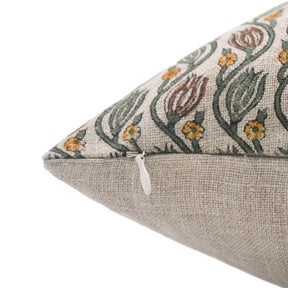 Boho Design Thick Linen Block Print Cushion Cover- Kersangri