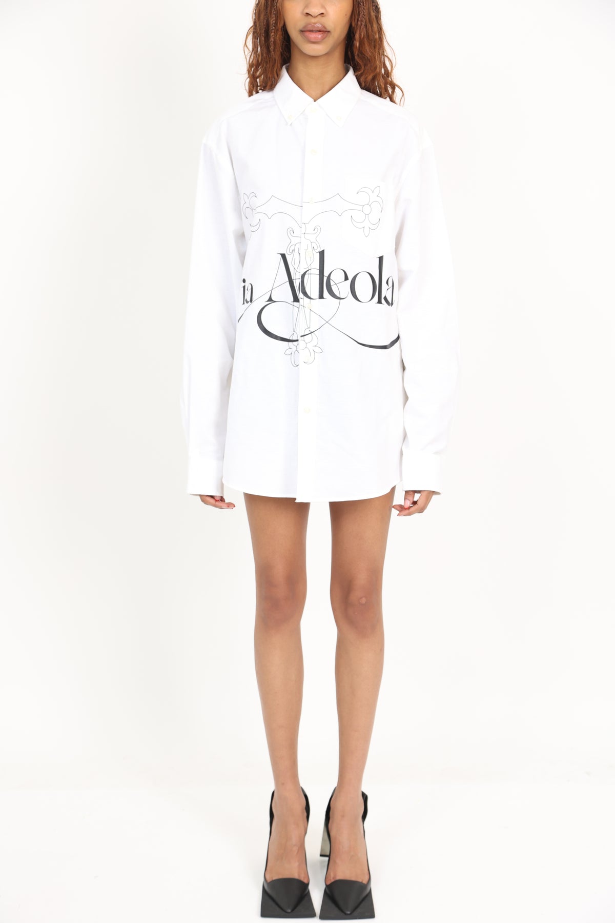 Logo Print Button Down