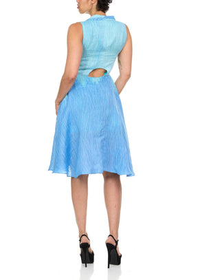 Double Collar Ombre Dress