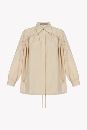 Ailani Linen Blend Jacket | Ecru