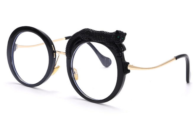 Leopard Round Frame Sunglasses