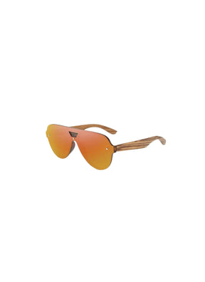 Amber 74mm Aviator Sunglasses