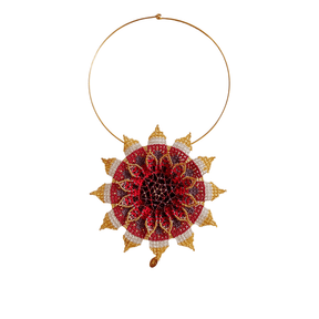 FLOWER CHOKER FLAT