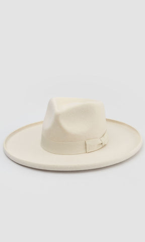 Galilee Rancher Unisex Fedora Hat - Ivory