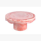 Scallop Resin Cake stand, Pink- 9.5x4.5 Inches