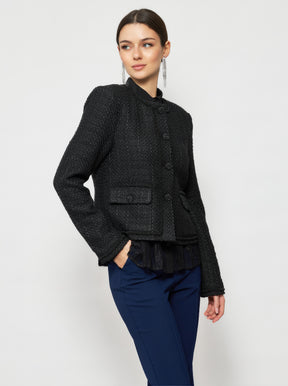Pogonia Tweed Bouclé Crop Jacket