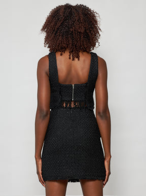 Shimmering Tweed Bouclé Tia Mini Skirt