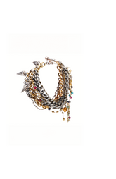 Mixed Gemstone Chain Bracelet