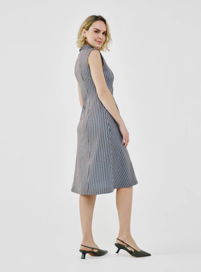 Sleeveless Tailored Midi Dress