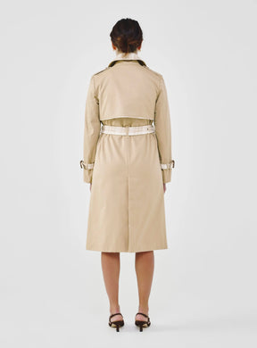 Twill & Tweed Contrast Trench