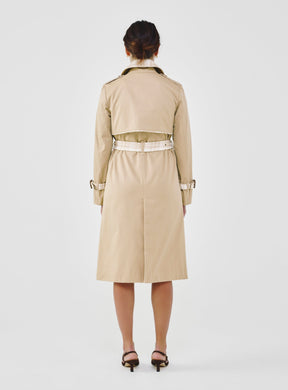 Twill & Tweed Contrast Trench