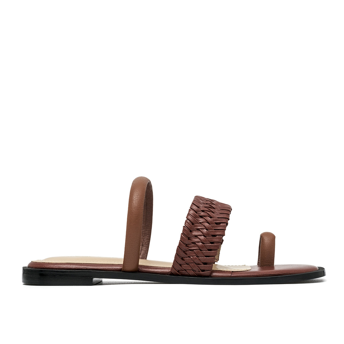 ALLEGRA COGNAC SANDALS