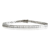 THE PRINCESS CUT CHANNEL SET TENNIS BRACELET