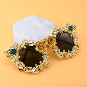 Cat Eye Sunglasses - Gold