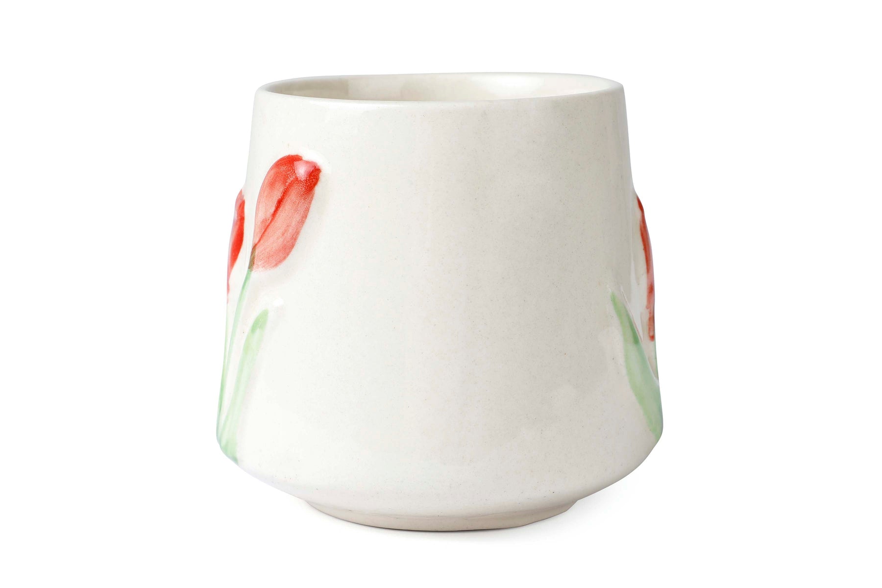 Spring Tulip Ceramic Mug - 3.8 x 3.5 Inches - Set of 4