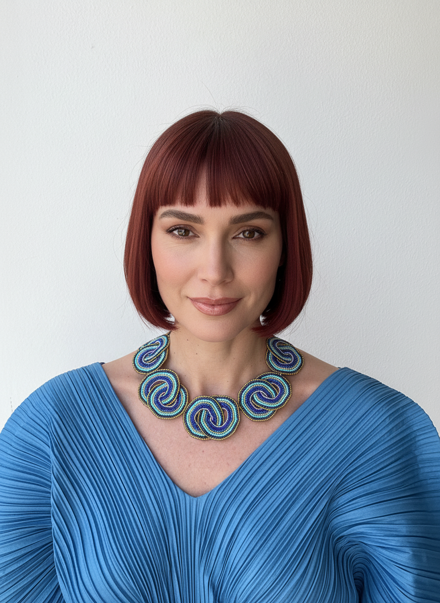 CRISSCROSSED CIRCLES NECKLACES