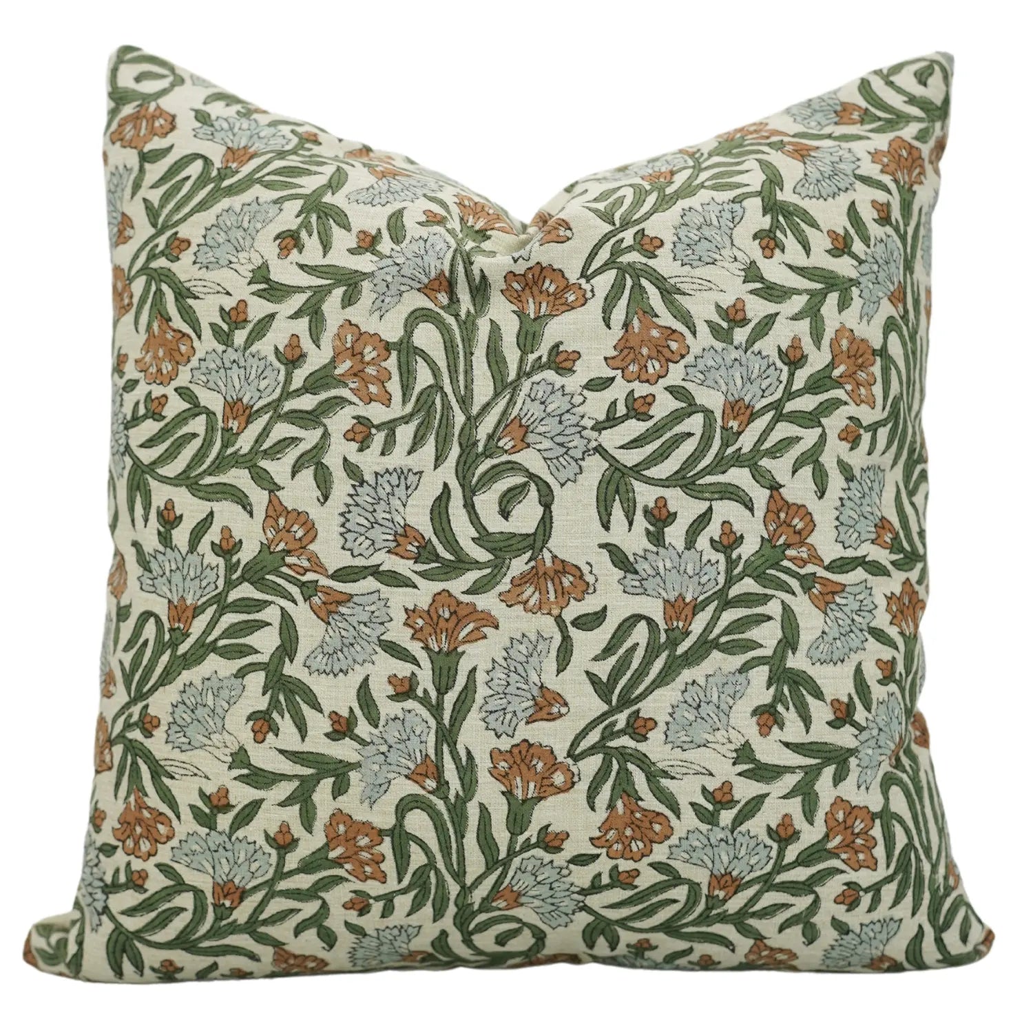 Thorny Stems  Handmade Block Printed Pillow Cover