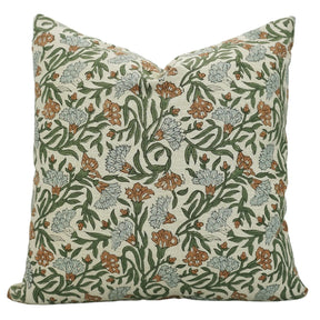 Thorny Stems  Handmade Block Printed Pillow Cover