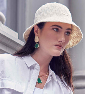 Elegant Asymmetrical Gold Drop Earrings