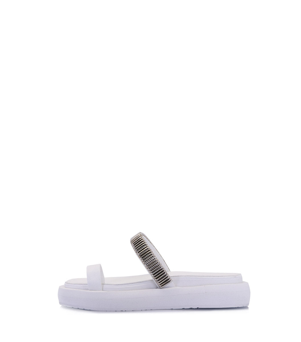 Elevated White Eco-Friendly Sandals Comfy