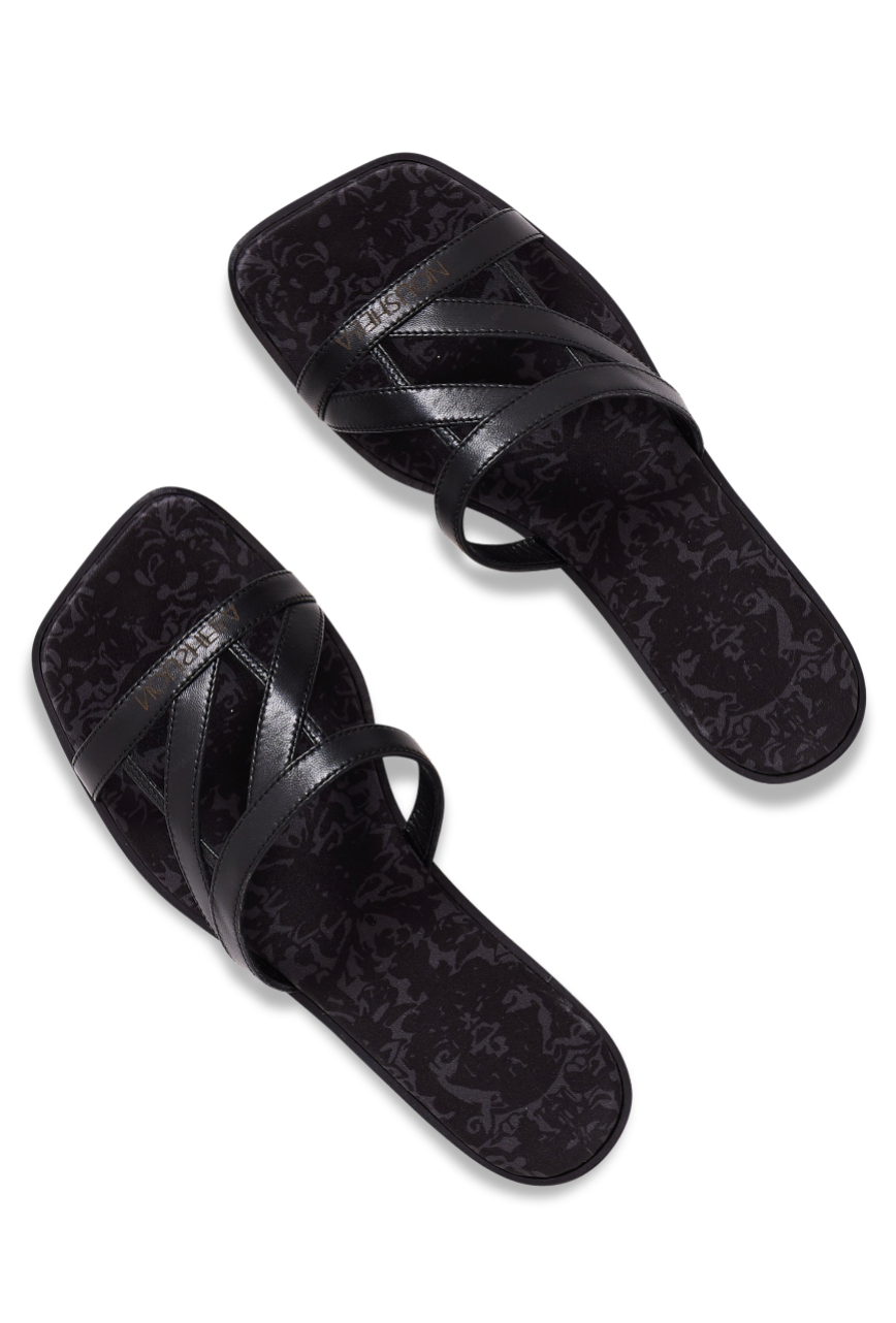 NOUSHELLA Slides in Black