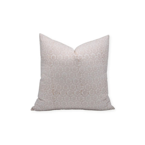 Accent Handmade Block Print33 Thick Cotton White Pillow Cover - Shehnaaz