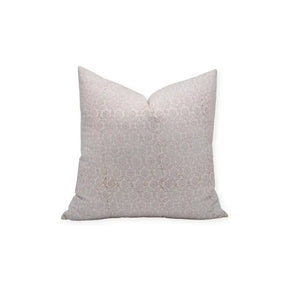 Accent Handmade Block Print33 Thick Cotton White Pillow Cover - Shehnaaz