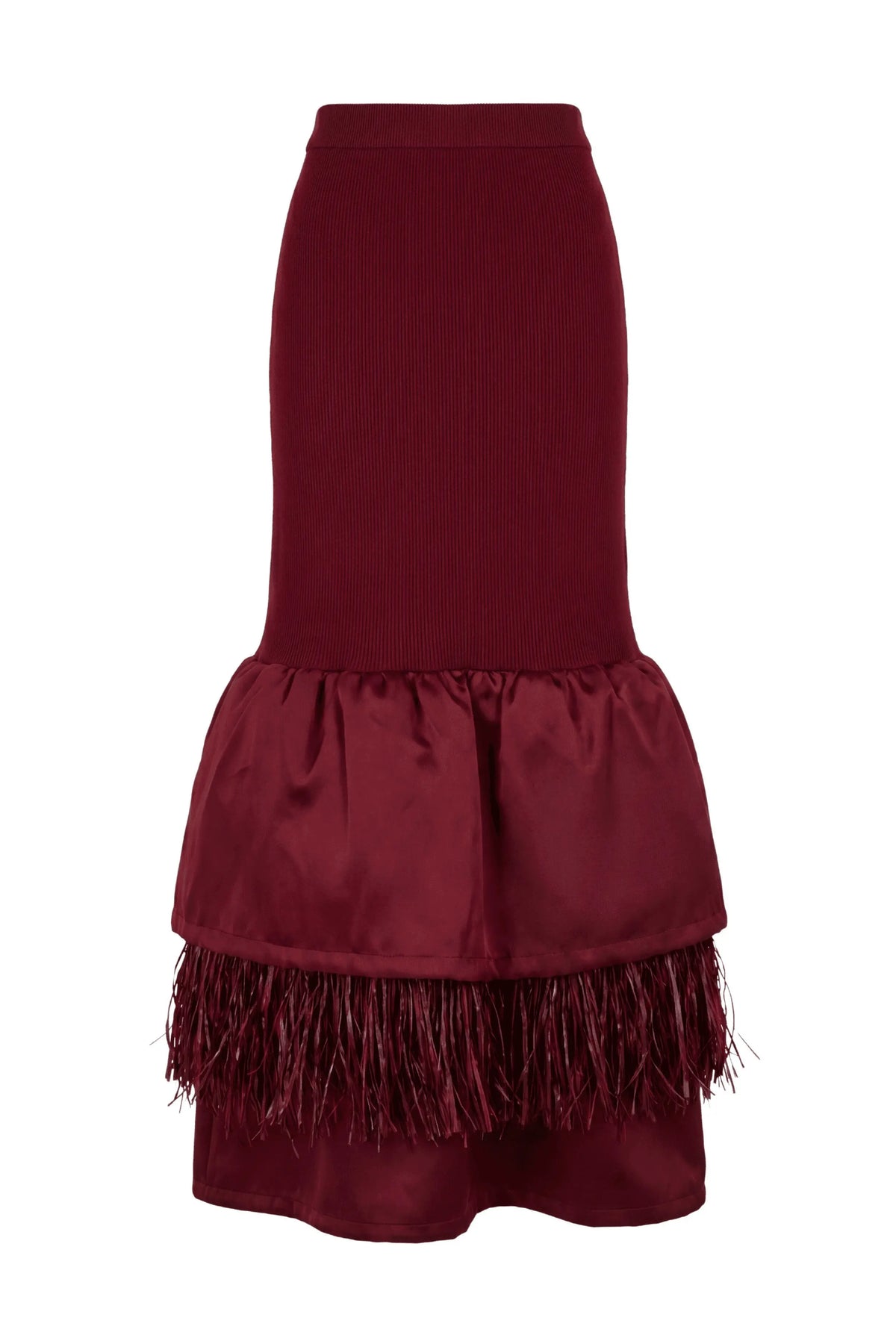 MARGAUX RAFFIA SKIRT