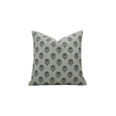 Indian Floral Block Print Pure Linen Pillow Cover- Inderjeet