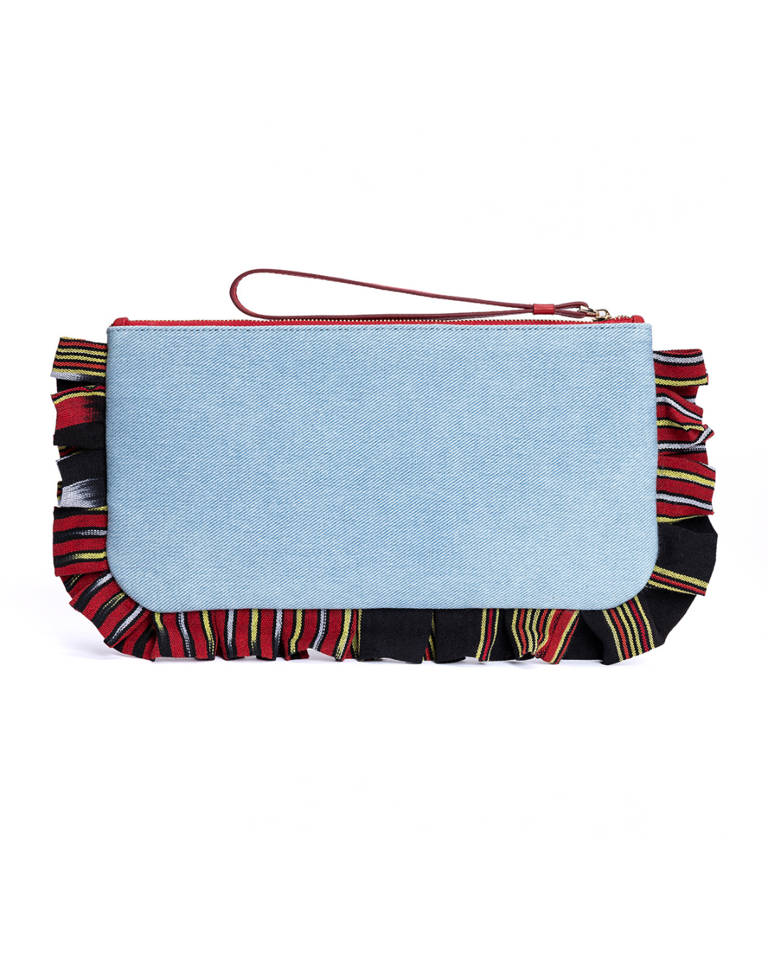 Medi - Light Denim Clutch Bag