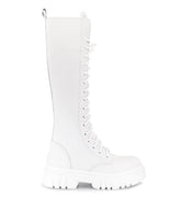 White High-Top Combat Boots Holli