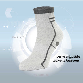 PACK DE 3 MEDIAS TENNIS