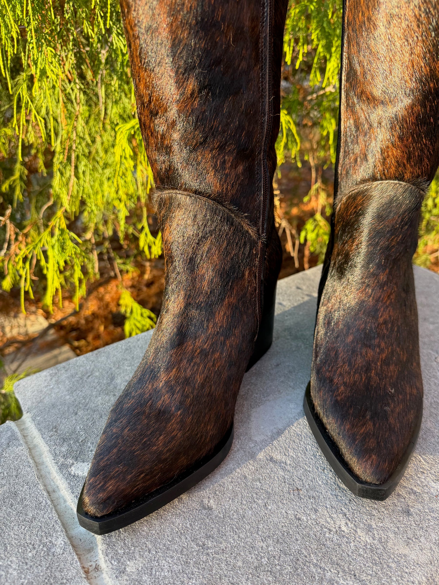 Olsson Texan Boot in Calf Hair (Wide Calf)